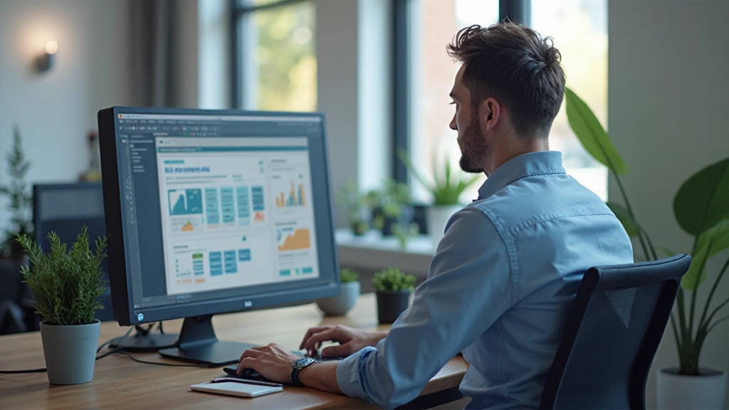 Schermafbeelding van navigatiemenu en informatiearchitectuur diagram op monitor